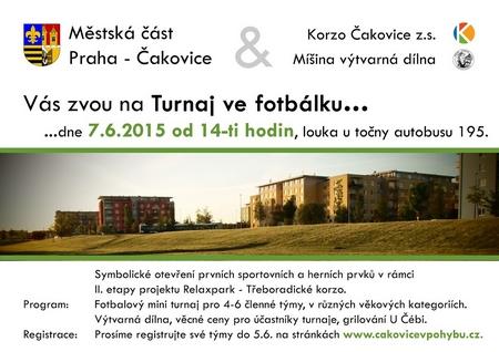 Fotbalový turnaj - 7.6. od 14hod. Fotbalový turnaj - 7.6. od 14hod.